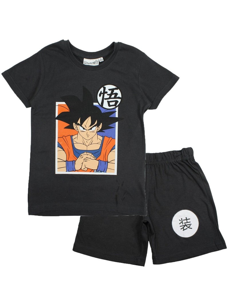 Dragon Ball Z - Ensemble ​​T-shirt short Imprimé Dragon Ball Noir - Kiabi