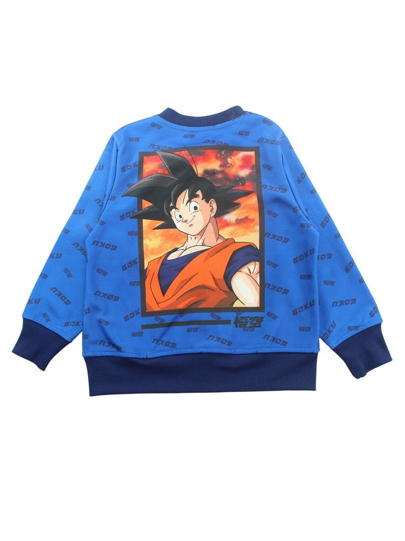 Dragon ball z - ensemble veste zippée imprimée et jogging Bleu - Kiabi