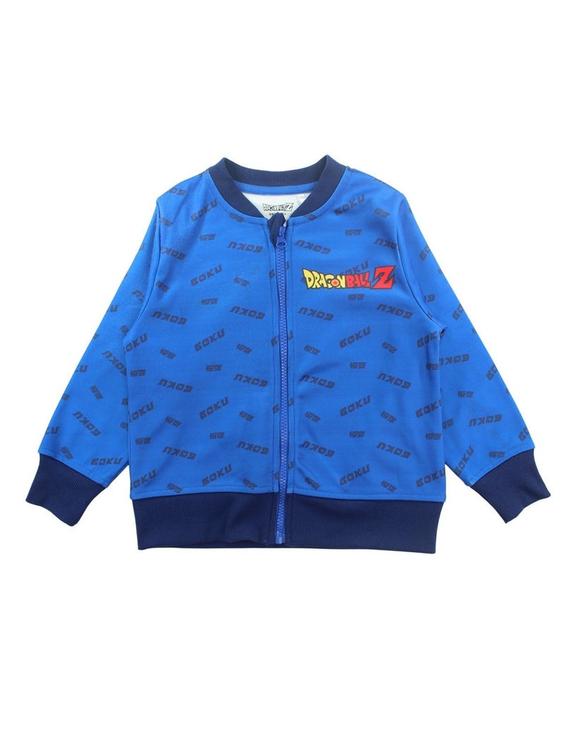 Dragon ball z - ensemble veste zippée imprimée et pantalon de jogging Bleu - Kiabi