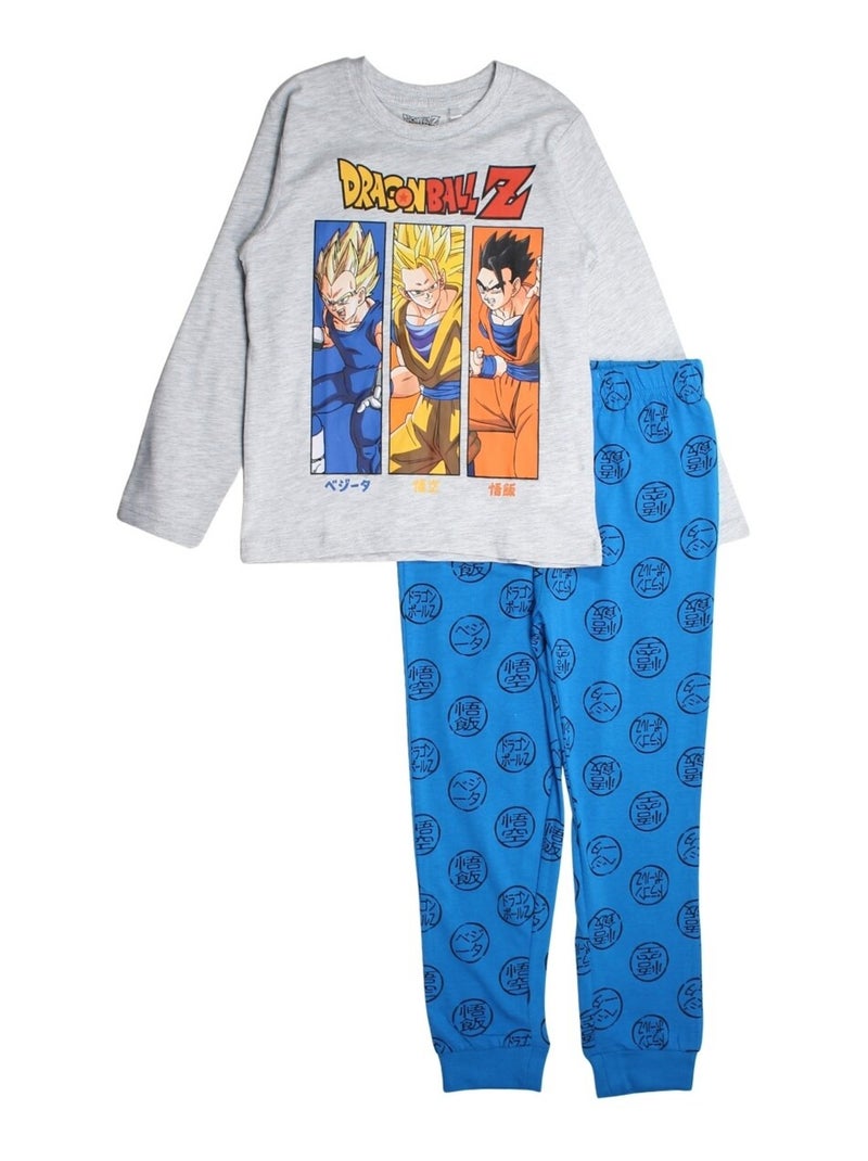 Dragon Ball Z - Pyjama imprimé Dragon Ball en coton Gris - Kiabi