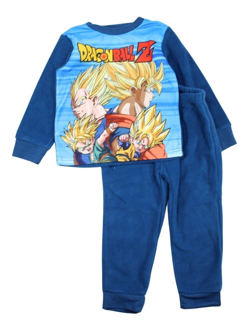 Dragon Ball Z - Pyjama polaire Dragon Ball Z Bleu marine - Kiabi