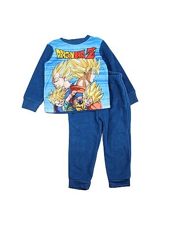 Dragon ball z - pyjama polaire imprimé manches longues, col rond