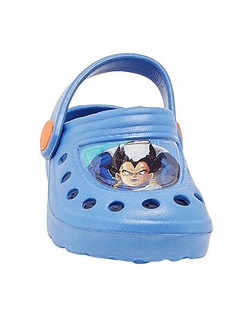 Dragon Ball Z - Sabots enfant en mousse bleus avec bride arrière et motif personnage