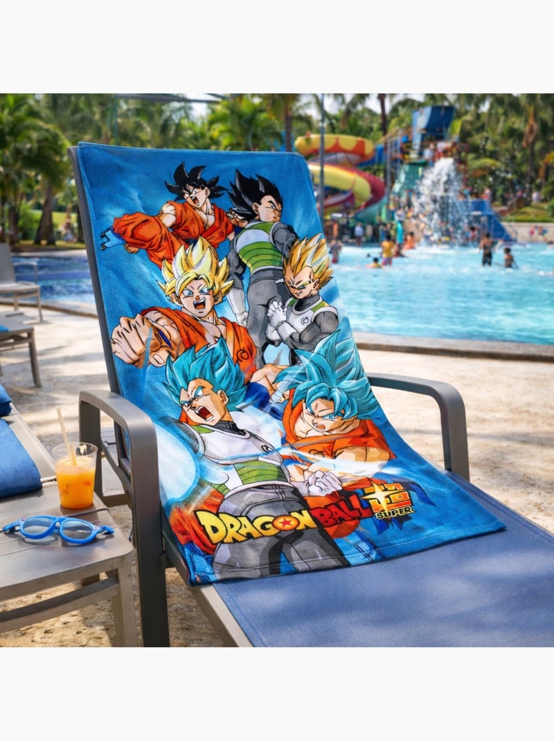 Dragon Ball Z - Serviette de plage avec imprimé Bleu - Kiabi