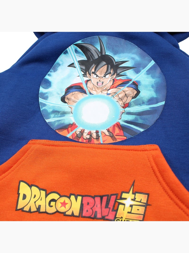 Dragon Ball Z - Sweat à capuche garçon Bleu marine - Kiabi