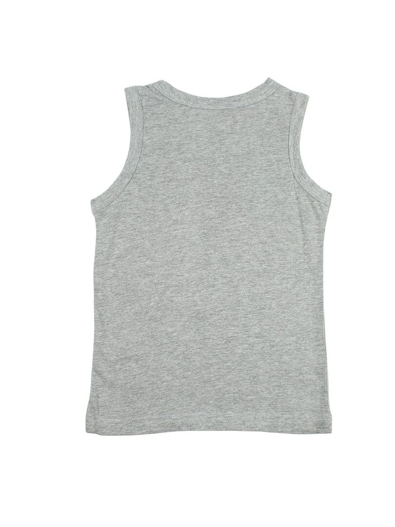 Polo garçon gris chiné 100% coton 2-3 ans TEX à Prix