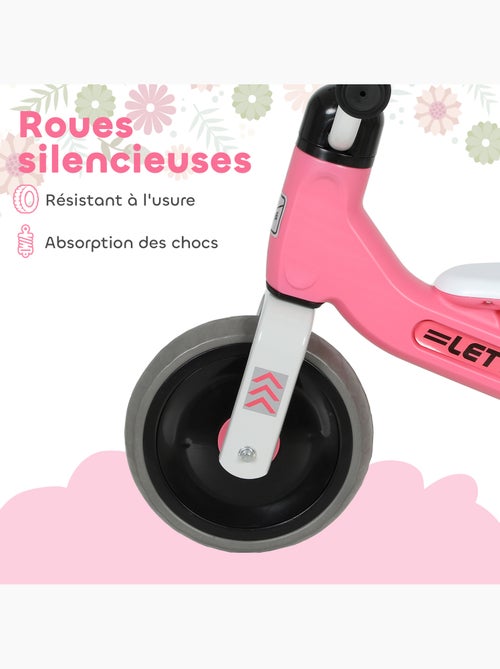 Draisienne 3 roues enfant 12-36 mois pneu EVA silencieux grande selle - Kiabi