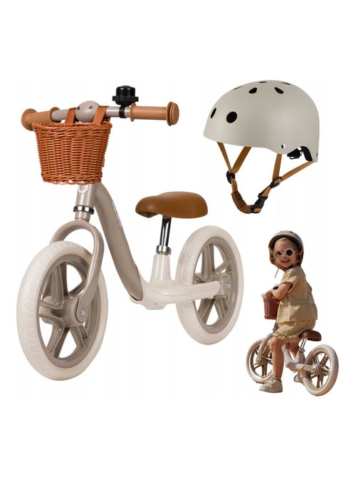 Draisienne avec casque LIONELO Alex Plus - Léger - Selle confortable - Panier et Sonnette inclus - Kiabi
