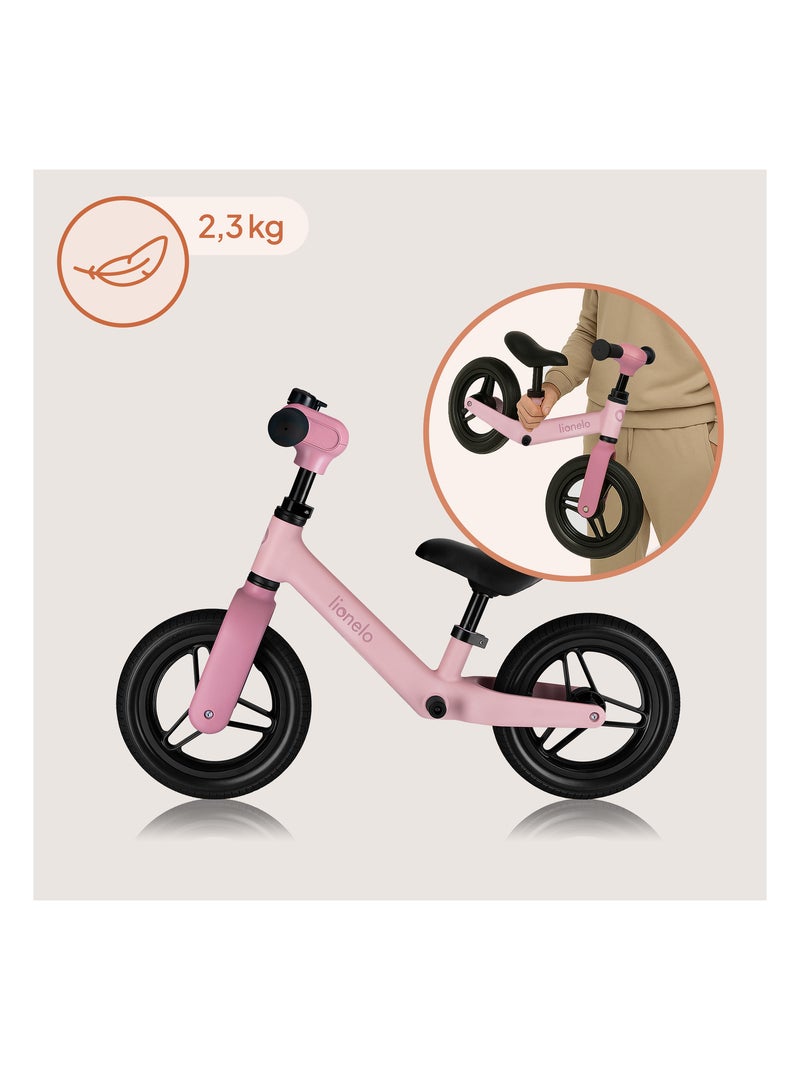 Draisienne avec casque LIONELO Toni - À partir de 18 mois - Vélo bébé - Léger Rose - Kiabi