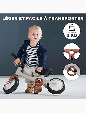 Draisienne Kinderkraft TOVE légère avec selle réglable, roues EVA increvables et pliage rapide