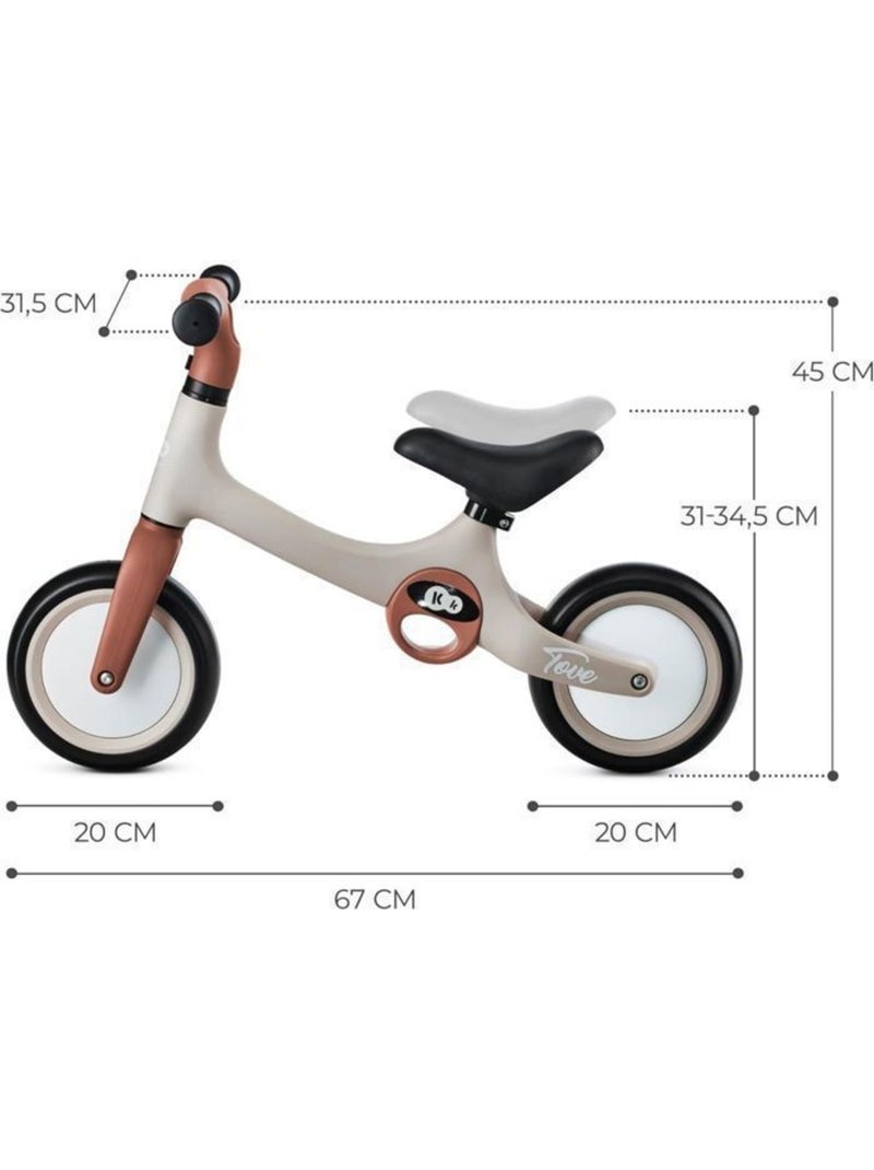 Draisienne bébé - kinderkraft - tove - roues eva - jusqu’à 25 kg - légère - beige Beige - Kiabi