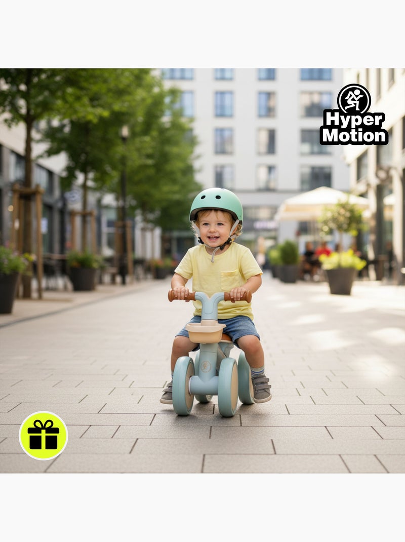 Draisienne Enfant 4 Roues HyperMotion Tobi Mini avec Panier dès 12 mois Bleu - Kiabi