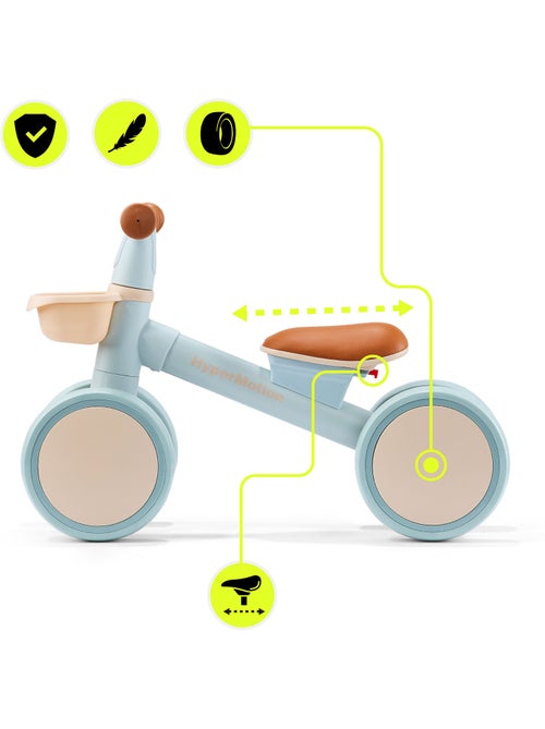 Draisienne enfant 4 roues hypermotion tobi mini avec panier dès 12 mois - Kiabi Draisienne enfant 4 roues hypermotion tobi mini avec panier dès 12 mois - Kiabi