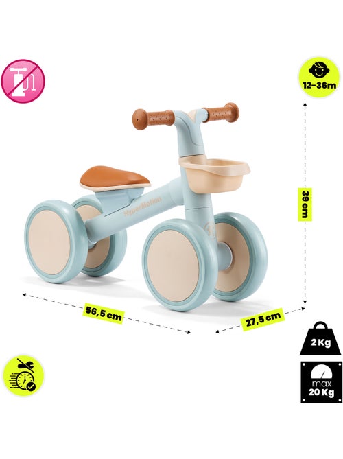 Draisienne enfant 4 roues hypermotion tobi mini avec panier dès 12 mois - Kiabi Draisienne enfant 4 roues hypermotion tobi mini avec panier dès 12 mois - Kiabi