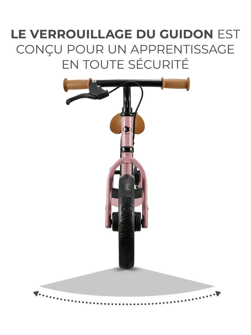 Draisienne enfant avec frein a tambour modele espace Rose - Kiabi