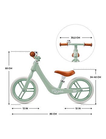 Draisienne enfant design retro roues en mousse impermeable