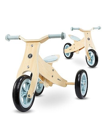 Draisienne enfant en bois, tricycle evolutif 3 ou 2 roues, 30 kg max- premier vélo