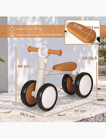 Draisienne enfant pliable selle guidon réglables
