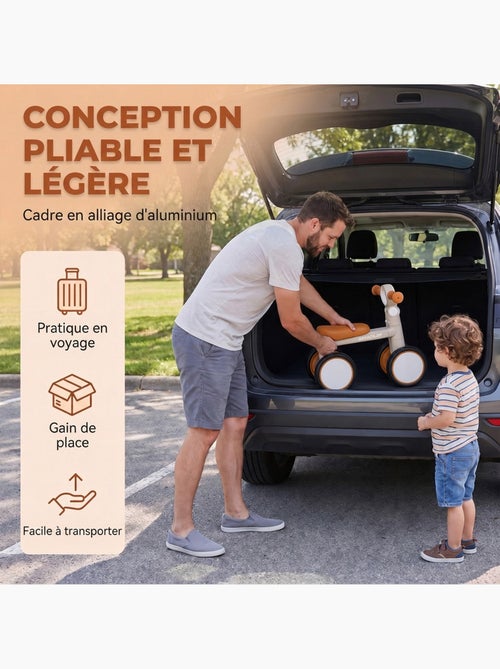 Draisienne enfant pliable selle guidon réglables - Kiabi