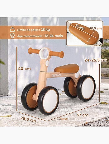 Draisienne enfant pliable selle guidon réglables