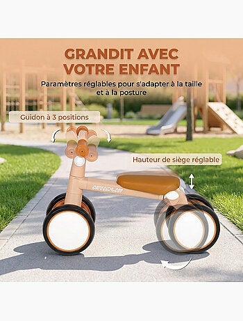 Draisienne enfant pliable selle guidon réglables