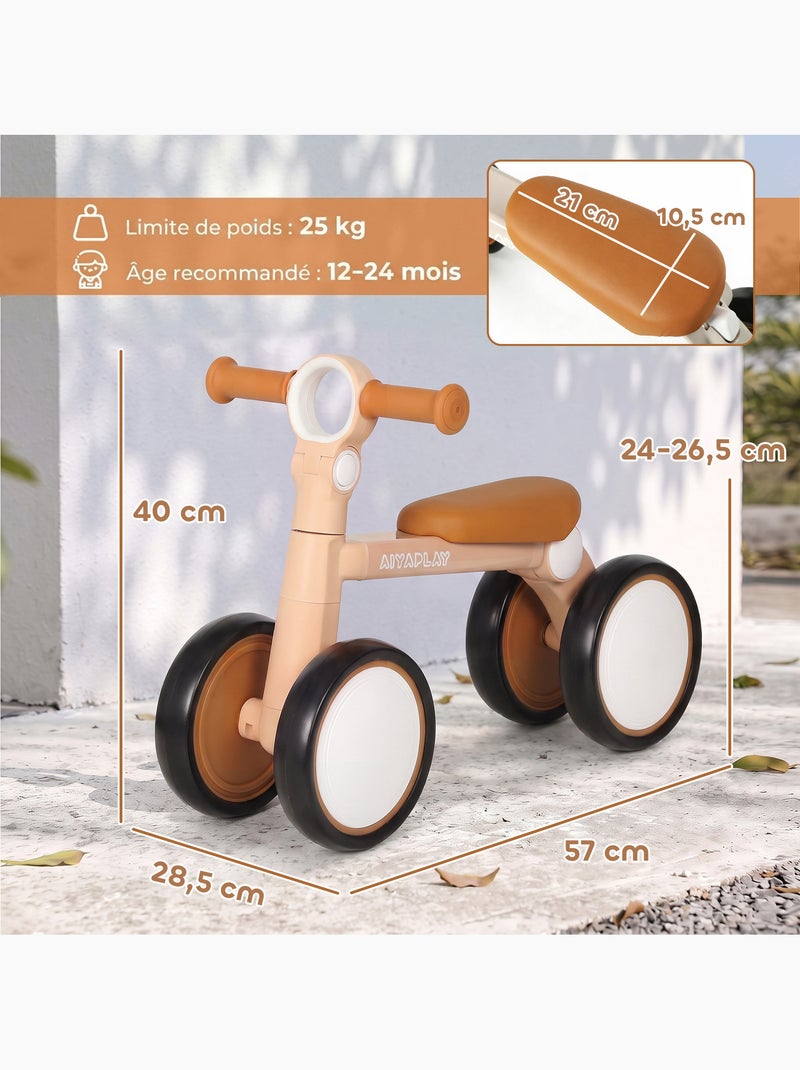 Draisienne enfant pliable selle guidon réglables Rose - Kiabi