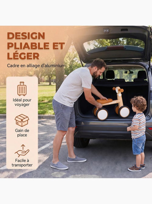 Draisienne enfant pliable selle guidon réglables - Kiabi