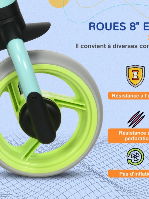 Draisienne enfant selle réglable roues EVA acier - Kiabi