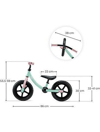 Draisienne Kinderkraft 2WAY NEXT avec roues EVA tout-terrain, selle et guidon réglables