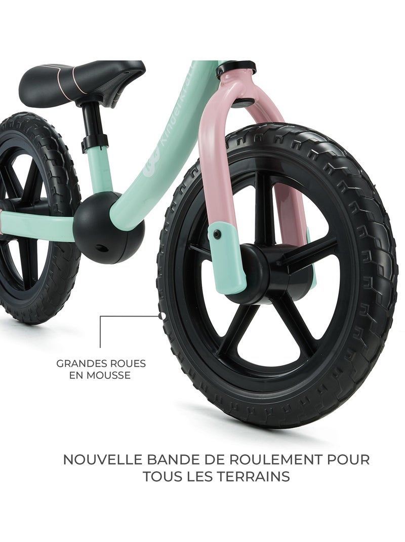 Draisienne Kinderkraft 2WAY NEXT avec roues EVA tout-terrain, selle et guidon réglables Menthe - Kiabi
