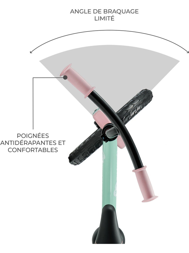 Draisienne Kinderkraft 2WAY NEXT avec roues EVA tout-terrain, selle et guidon réglables Menthe - Kiabi