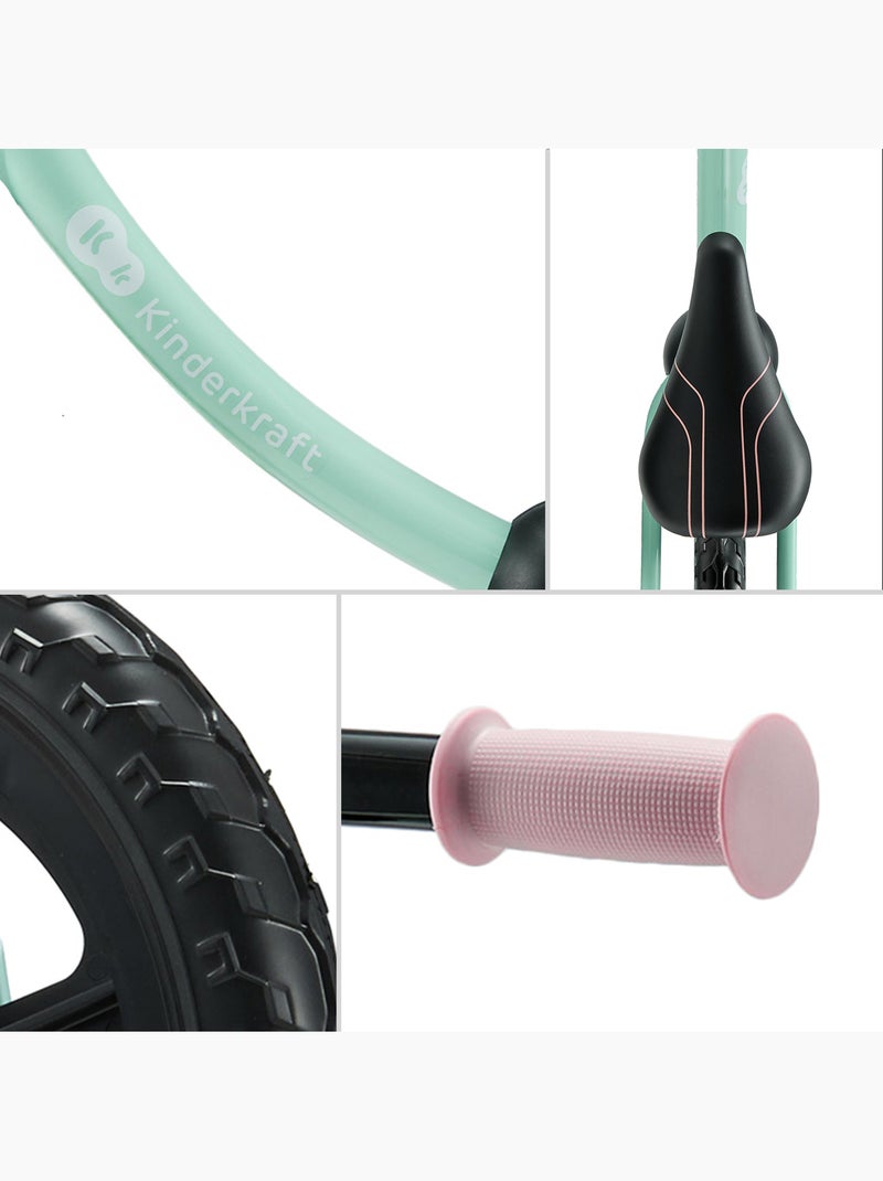 Draisienne Kinderkraft 2WAY NEXT avec roues EVA tout-terrain, selle et guidon réglables Menthe - Kiabi