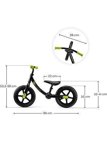 Draisienne Kinderkraft 2WAY NEXT avec roues EVA tout-terrain, selle et guidon réglables