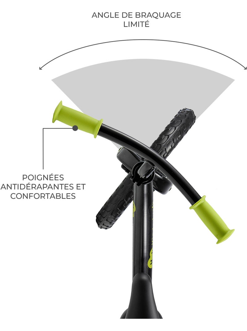 Draisienne Kinderkraft 2WAY NEXT avec roues EVA tout-terrain, selle et guidon réglables Noir - Kiabi