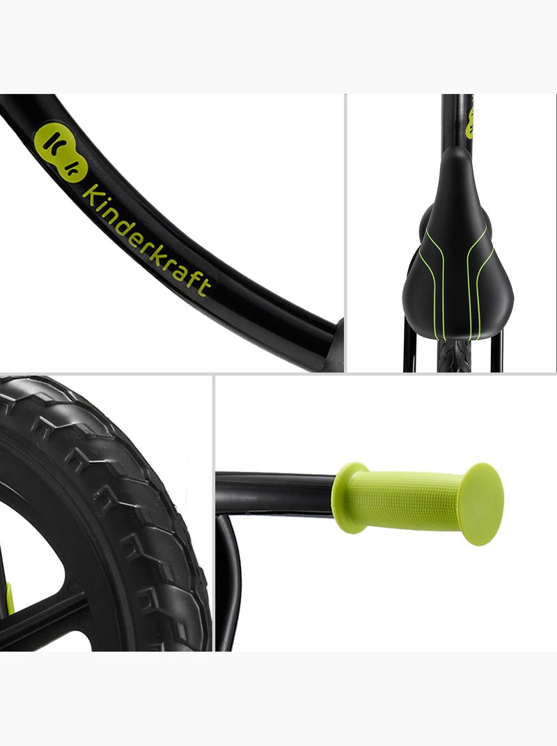 Draisienne Kinderkraft 2WAY NEXT avec roues EVA tout-terrain, selle et guidon réglables Noir - Kiabi
