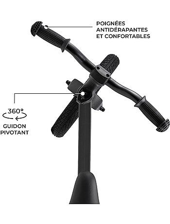 Draisienne Kinderkraft ETER avec Selle Réglable, Roues PU 12 Pouces et Cadre en Nylon Léger