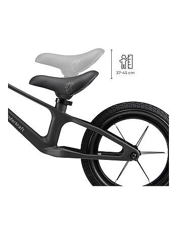 Draisienne Kinderkraft ETER avec Selle Réglable, Roues PU 12 Pouces et Cadre en Nylon Léger