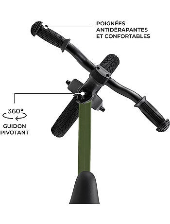 Draisienne Kinderkraft ETER avec Selle Réglable, Roues PU 12 Pouces et Cadre en Nylon Léger