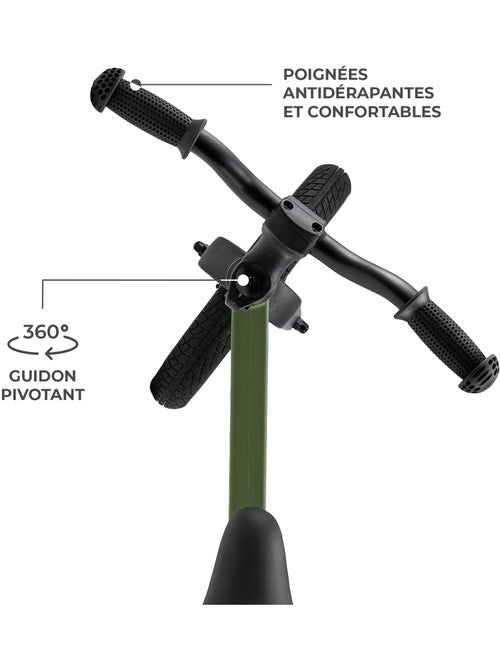 Draisienne Kinderkraft ETER avec Selle Réglable, Roues PU 12 Pouces et Cadre en Nylon Léger - Kiabi