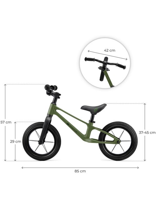 Draisienne Kinderkraft ETER avec Selle Réglable, Roues PU 12 Pouces et Cadre en Nylon Léger - Kiabi