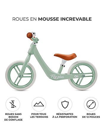 Draisienne Kinderkraft FLY PLUS avec Selle Réglable, Cadre en Magnésium et Roues EVA 30 cm