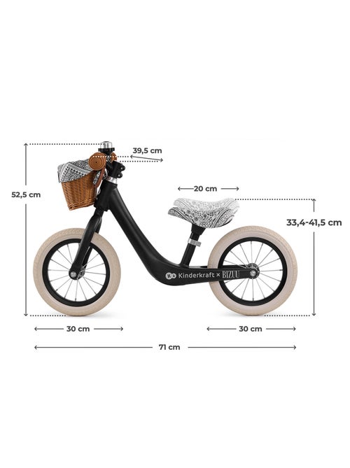 Draisienne Kinderkraft RAPID 2 avec cadre en magnésium, selle réglable, panier rétro et sonnette - Kiabi Draisienne Kinderkraft RAPID 2 avec cadre en magnésium, selle réglable, panier rétro et sonnette - Kiabi