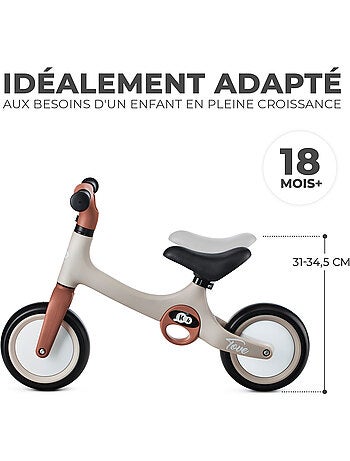Draisienne Kinderkraft TOVE légère avec selle réglable, roues EVA increvables et pliage rapide