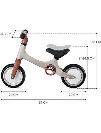 Draisienne Kinderkraft TOVE légère avec selle réglable, roues EVA increvables et pliage rapide