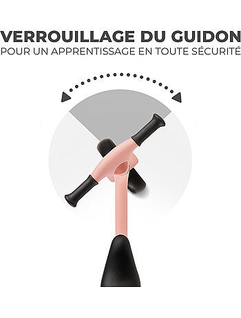 Draisienne Kinderkraft TOVE légère avec selle réglable, roues EVA increvables et pliage rapide
