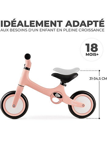 Draisienne Kinderkraft TOVE légère avec selle réglable, roues EVA increvables et pliage rapide