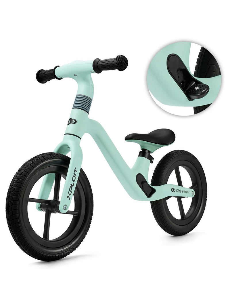 Draisienne légère réglable avec roues PU et repose pieds aimanté Turquoise - Kiabi