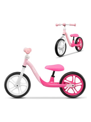 Draisienne LIONELO Alex - Vélo enfant - Jusqu'à 30 kg - Réglage du guidon et de la selle - Rose