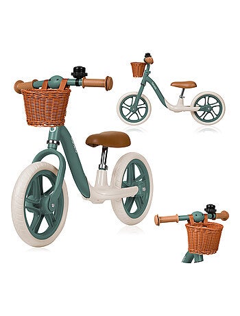 Draisienne LIONELO Alex Plus - Léger - Selle confortable - Réglable - Panier et Sonnette inclus