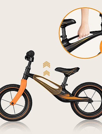 Draisienne LIONELO Bart Air- Vélo enfant - Jusqu'à 30 kg - Légère - Réglage du guidon et de la selle